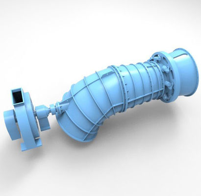 quality  Stainless Steel Or Carbon Steel Tubular Head Low Water Hydro Turbine Generator factory